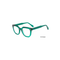 Montures de lunettes optiques carrées rétro en acétate avec détails rivetés pour usage quotidien unisexe, compatibles OEM ODM