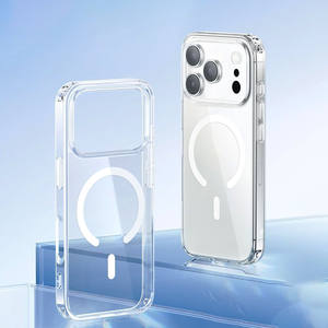 Funda Magnética Transparente 2 en 1 Estilo Ins para Teléfono 17 Pro Max, Antigolpes, TPU+PC, Antiamarilleo, con Anillo Magnético - Product Image 4