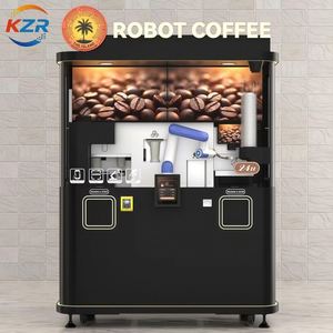 Machine à café commerciale sans personnel, en libre-service, avec différents motifs et designs pour la création de café de style latte à partir de grains de café - Product Image 1