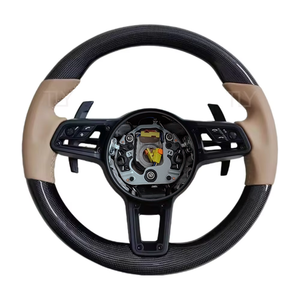 เหมาะสำหรับ Porsche Panamera Cayenne Macan 718 Boxster tayman <span class=keywords><strong>Carrera</strong></span> 996 <span class=keywords><strong>911</strong></span> 981 957 958 991พวงมาลัยคาร์บอนไฟเบอร์ LED - Product Image 4