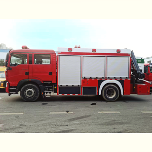 HOWO Rescue <b>Tanker</b> Featuring Folding-Arm Crane Towing Lighting 7001-10000L Capacity 65m Work Height - Product Image 1