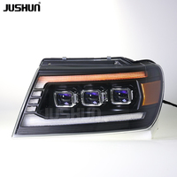 Faros Delanteros LED JUSHUN para Jeep Grand Cherokee 1999-2004, Luces de Circulación Diurna con Señal Dinámica LED