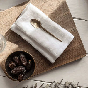 Japanese Style 100% Linen Napkin Simple Western Dining Mat Restaurant &amp; Home Use Food Photography Prop Solid Color <strong>Tea</strong> <strong>Towel</strong> - Product Image 4