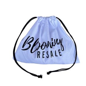 Pochette en coton naturel pour cosmétiques, fard à paupières, lotion corporelle, soins de la peau, avec cordon de serrage, prix d'usine - Product Image 6