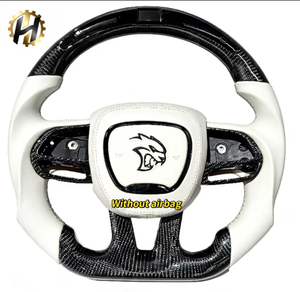 <span class=keywords><strong>Hz</strong></span> คาร์บอนไฟเบอร์ปลอมอัพเกรด & พวงมาลัยหนังสำหรับ Dodge Challenger (2006-2019) พร้อมไฟ LED-สไตล์สปอร์ต - Product Image 3