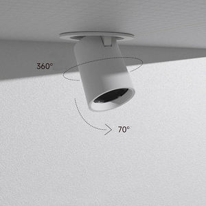 Projecteur encastré orientable et extensible AC220V, cylindre en aluminium, projecteur rétractable, 10W 12W, projecteurs LED encastrés réglables - Product Image 3