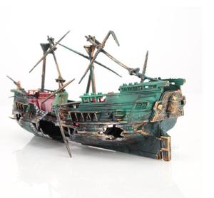 Barco de decoración de acuario grande, barco de plástico para acuario, barco de aire dividido, decoración de tanque de peces, hundimiento, herramienta de proveedores - Product Image 6