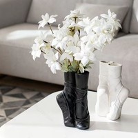 Vase en vinyle plastique personnalisé de style campagnard américain, décoration élégante pour la maison, salon/chambre/salle à manger