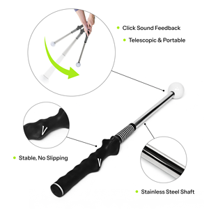 Entrenador de Swing de Golf Telescópico, Portátil y Ligero, Equipo de Práctica para Principiantes, para Dominar el Swing - Product Image 5
