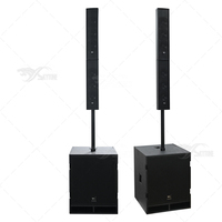 Système de colonne active DSP AL453+SUB905, colonne pleine gamme avec caisson de basses amplifié de 15 pouces pour sonorisation en direct et PA