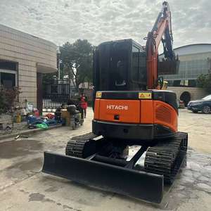 Mini-excavatrice sur chenilles d'occasion HITACHI ZX50U-2 ZX 50 U Zaxis 50U 5 tonnes, modèle d'origine japonais, ZX50 à oscillation de queue zéro - Product Image 6