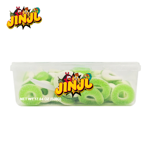 Factory Wholesale Boxed Christmas &amp; Halloween Sour-<strong>Sweet</strong> Mixed Fruit Flavors with <strong>Sugar</strong> Green Ring Gummy Candy EN71 Certified - Product Image 4