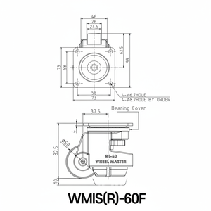 Wooil-Rueda maestra de servicio medio SUS, 300kg, capacidad de 8 Uds. - Product Image 1