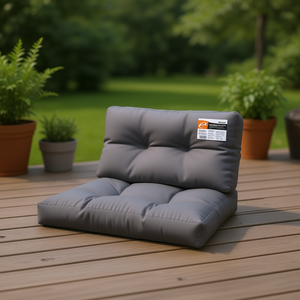 Coussin de palette d'extérieur D0100X3Khcj 27,6 x 15,7 x 4,7 po en anthracite matelassé, résistant à l'eau, rembourrage en fibre de polyester - Product Image 2