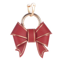 Porte-clés de luxe multicolore pour femme, avec nœud, pour téléphone portable et voiture, tendance