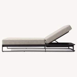 Factory Direct <strong>Outdoor</strong> Aluminum Sun Lounger Comfortable Beach Furniture <strong>Sofa</strong> <strong>Bed</strong> for Sunlight Relaxation - Product Image 2