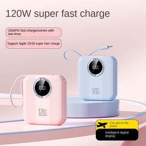 Batería Externa al por Mayor <span class=keywords><strong>de</strong></span> 10000mAh 20000mAh 22.5W con Carga Rápida PD, Pantalla y Cable Dual USB Tipo C y Lightning - Product Image 2