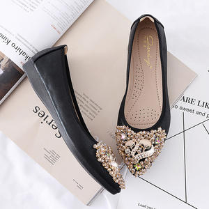 Nuovo arrivo Ballerina elegante lussuoso Business scarpe a punta Casual da donna <span class=keywords><strong>ballerine</strong></span> Slip on scarpe da donna - Product Image 5