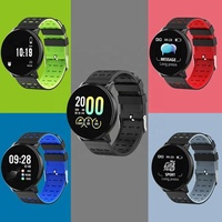 Reloj Inteligente Deportivo 119 PLUS a Prueba de Agua con Bluetooth 4.0, Pantalla de 1.44 Pulgadas, Monitor de Ritmo Cardíaco, Rastreador de Actividad Física para Niños y Niñas