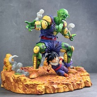 Figurine GK en PVC à assembler, scène Rival Battle Piccolo protégeant Gohan, modèle décoratif tendance