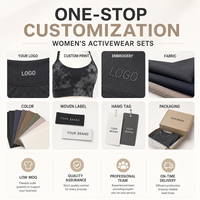 Conjunto de Dos Piezas Personalizado para Mujer, Top Corto de Manga Larga con Cuello Redondo y Pantalones Cortos, Ropa Deportiva para Gimnasio, Yoga y Ejercicio