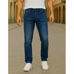 Jeans skinny da uomo Adrenaline a vita media in denim elasticizzato con 5 tasche per l'uso quotidiano - Product Image 1