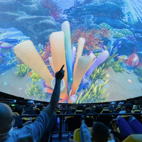 360 °   Solution de cinéma Fulldome : projecteur de planétarium immersif pour divertissements thématiques