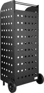 Support à bois de chauffage cadre en acier métallique abri à bois de chauffage enduit de poudre avec couvercle imperméable aide à l'empilage abri en bois pour porche jardin - Product Image 6