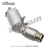 Downpipe BSK dengan Katalis untuk BMW Seri 3 318/318i G20 B48 2.0T 2020-2024 Sistem Knalpot Boska Stainless Steel dengan Katalis