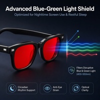 Lunettes de sommeil carrées en acétate anti-lumière bleue, verres teintés, monture anti-rayons bleus, OEM, personnalisables, vente en gros