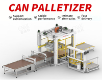 Palettiseur automatique servo électrique haute précision robuste avec garantie de 3 ans pour les boîtes de conserve et les bouteilles