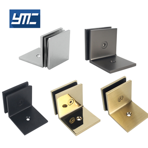 Clips Abrazadera de esquina Soportes de <span class=keywords><strong>vidrio</strong></span> L Bisagra Abrazaderas de <span class=keywords><strong>ducha</strong></span> Montaje de <span class=keywords><strong>vidrio</strong></span> templado Puerta de baño de esquina Clip de <span class=keywords><strong>vidrio</strong></span> de 90 grados - Product Image 1
