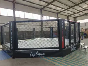 LINYIQUEEN MMA boks kafes fabrika özel tasarımı özelleştirilmiş Logo uluslararası standart MMA UFC Judo Karate tekvando için