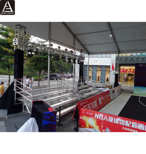 Stade terrain de sport gradin temporaire tribune en aluminium tribune stands extérieur démontable gradin en aluminium à vendre - Product Image 2