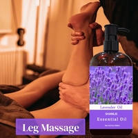 Huile Corporelle Composée d'Huiles Essentielles de Lavande 500ml pour Soulagement Musculaire et Douleurs au Dos/Taille, Nourrissante et Hydratante, Vente en Gros