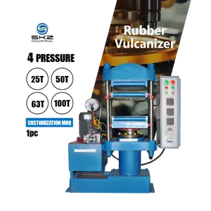 SKZ401 vakum merdane hidrolik kauçuk levha vulkanizasyon kür basın lab vulkanize makinesi