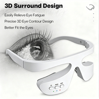 Lunettes de massage oculaire intelligentes - Thérapie par lumière rouge avec micro-courant, chaleur et vibrations pour les poches sous les yeux et les cernes