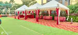 Pergola élégante, tente de réception, auvent extérieur pour mariages de luxe sur la plage, événements de villégiature et décoration d'événements - Product Image 4