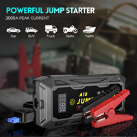Démarreur de batterie de voiture 3000A de crête 20000mAh, chargeur rapide, câbles de démarrage 12V pour camion, moto, moteurs essence 8.0L et diesel 6.0L