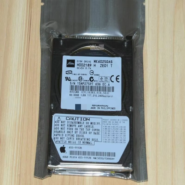 60GB 4200RPM 2.5" IDE PATA HDD MK6025GAS Hard Drive for Laptop New Original Ready Stock Industrial Automation PAC Dedicated PLC