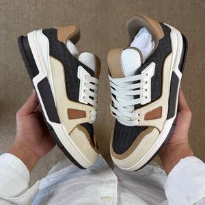 Chaussures de marche pour hommes haut de gamme, en tissu contrastant, style sportif et décontracté, respirantes et anti-odeur - Product Image 2