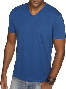 LOGO personnalisé T-shirt solide à col en V pour hommes 100% coton 180g Diverses couleurs Chemises de haute qualité Tops imprimés Numéro de modèle INS - Product Image 4
