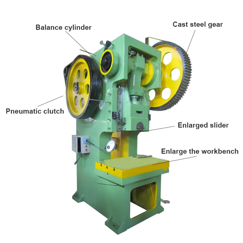 J21 механический силовой пресс от 100 до 250 тонн, штамповочная машина для пробивки металлических отверстий