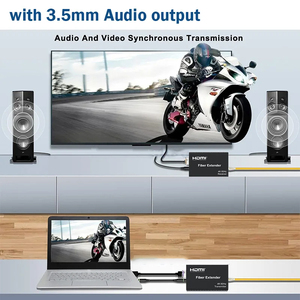 Mới dp để <span class=keywords><strong>HDMI</strong></span> Extender trên sợi 20km 4K60hz cho <span class=keywords><strong>HDMI</strong></span> sợi Extender bền kim loại trên sợi công nghệ sợi Extender - Product Image 5