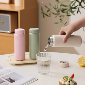 Vaso de Viaje de Acero Inoxidable de 320 ml, Botella de Agua Deportiva, Taza de Bolsillo Compacta y Portátil, con Asa Creativa, Regalo Empresarial - Product Image 4