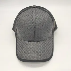 หมวกโฟมตาข่าย6แผงออกแบบเองได้,หมวกฟางกระดาษทรักเกอร์หมวก Snapback