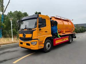 Shacman การทำความสะอาดท่อระบายน้ำ L5000รถบรรทุก vactor ทางเลือกของเครื่องยนต์ Cummins / Weichai การติดตั้งปั๊มสูญญากาศเครื่องยนต์ PTO หรือ AUX - Product Image 2