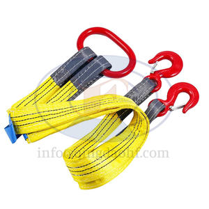 Eslinga de elevación de cuatro patas ajustable HF con cadena de aleación Eslinga de correa de poliéster con cadena de elevación <span class=keywords><strong>y</strong></span> grillete - Product Image 4