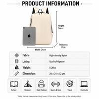 Mochila Multifuncional Impermeable para Portátil, de Poliéster, Diseño Minimalista, Casual, Universal, Multicapa, para Estudiantes