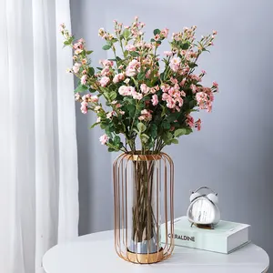 उच्च गुणवत्ता कम कीमत रेशम गुलाब झाड़ियों सिमुलेशन फूल घर शादी की फोटोग्राफी सहारा कृत्रिम फूल गुलदस्ता